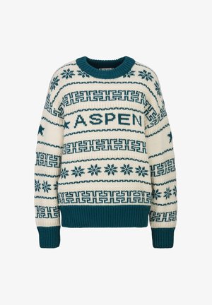 19V69 Italia, 19V69 ITALIA STRICKPULLOVER AVA WINTERSPORTS - Strickpullover - slate teal