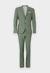 Isaac Dewhirst NOTCH SUIT SLIM - Κοστούμι - dark olive