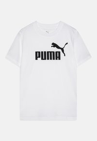 Puma - LOGO TEE UNISEX - Tričko s potlačou - white Miniatúrny obrázok 1