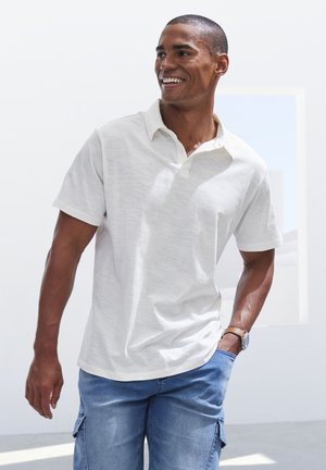 john devin, 2 PACK - Polo shirt - offwhite   hellblau