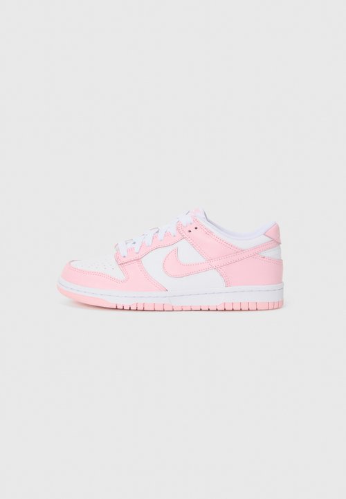 Nike Sportswear DUNK LOW UNISEX - Sneakers low - white/med soft pink