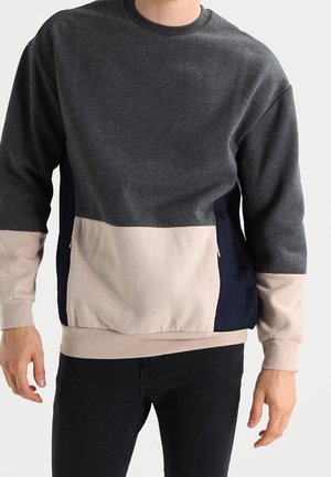Sweater - mottled dark grey