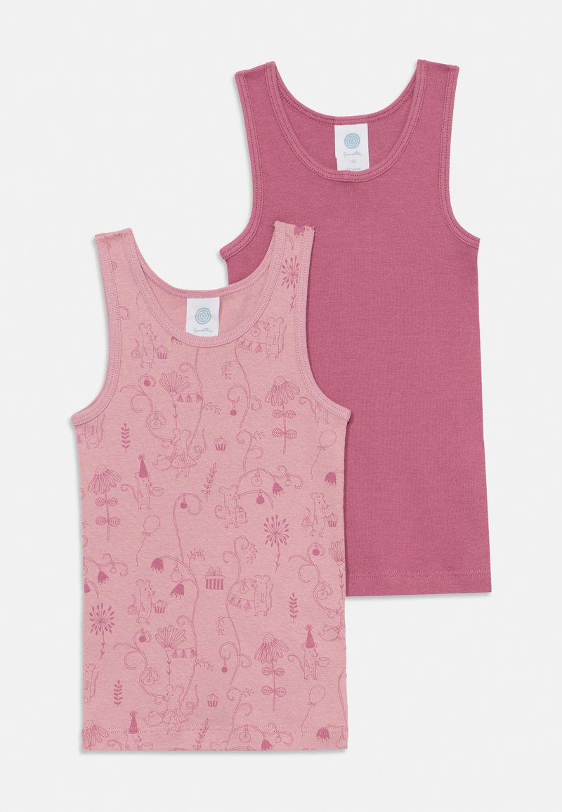Sanetta 2 PACK - Unterhemd/-shirt - dark rose