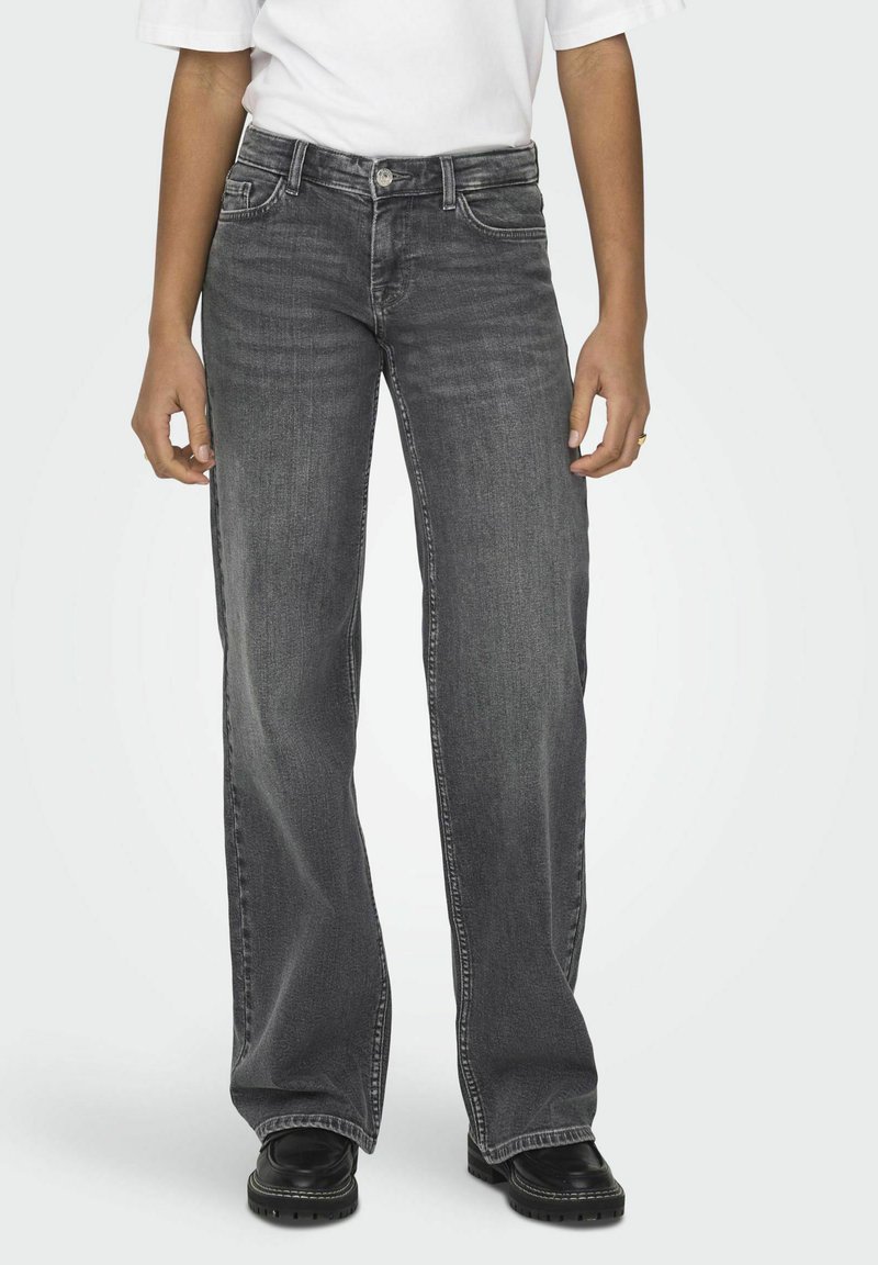 ONLY ONLJUDY WEITEM - Wide leg - grey denim