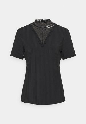 T-shirt med print - black