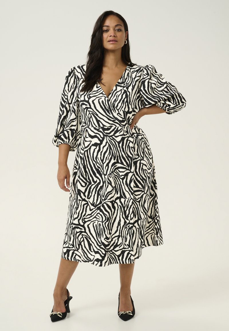 Kaffe Curve KCKATRINA - Freizeitkleid - black turtledove print