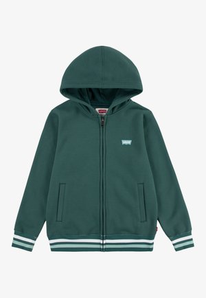 VARSITY HOODIE - Felpa con zip - bistro green