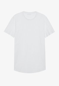 LONG CURVED HEM T SHIRT BASIC - T-shirt basique - bright white