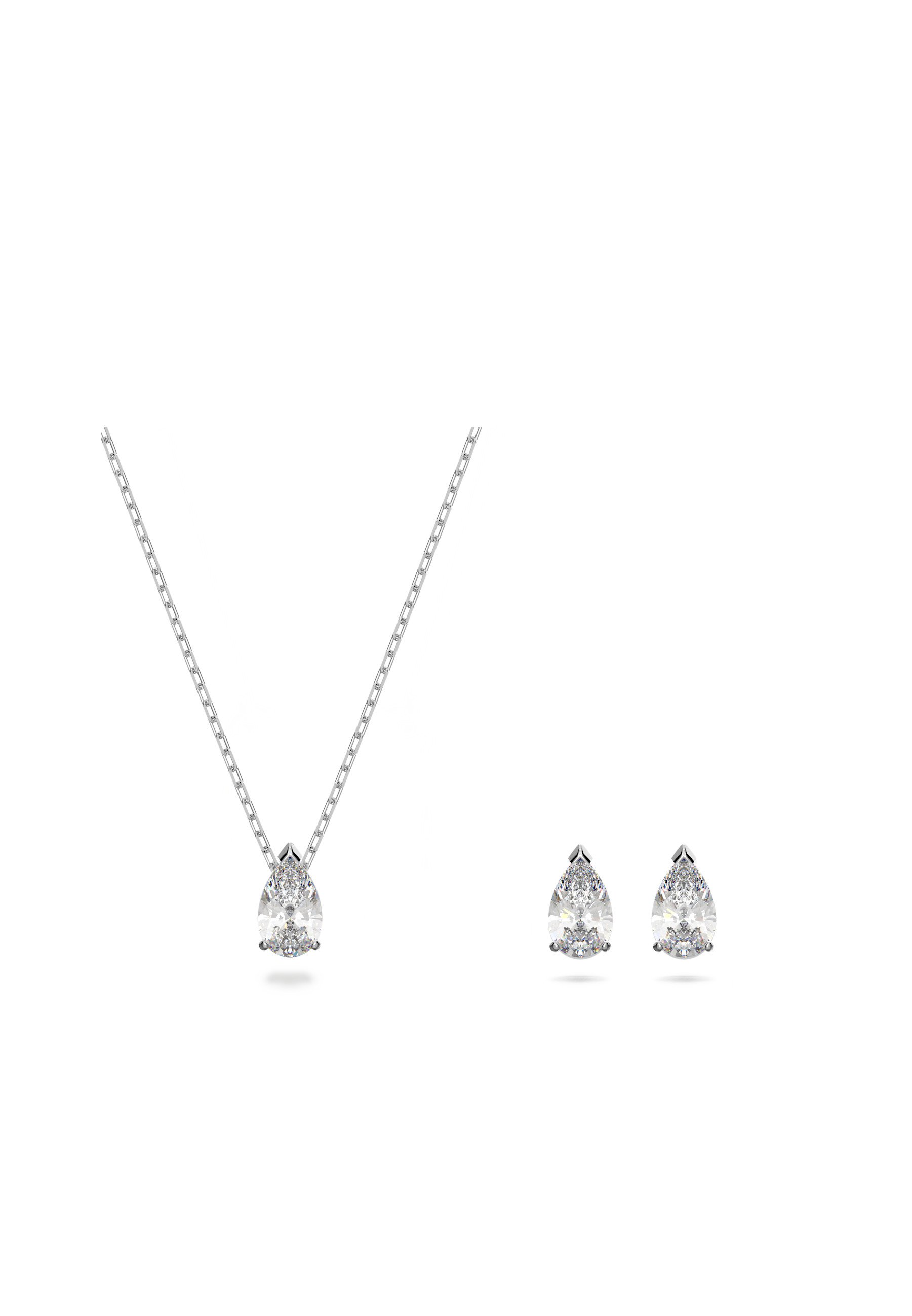 Swarovski ATTRACT SET - Cercei - silver-coloured/alb - Zalando.ro