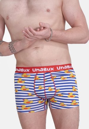Unabux 2-PACK - Kurze Boxershorts - blau weiß