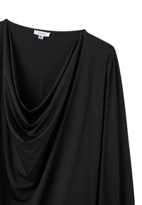 Terranova LUNGHE CON SCOLLO A CASCATA - Camicetta - nero