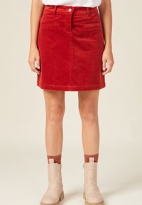 BONOBO Jeans ENGANLIEGENDER - Falda acampanada - rouge foncé