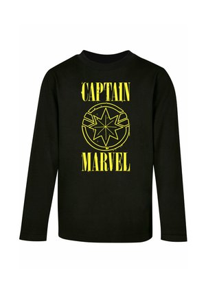 CAPTAIN MARVEL GRUNGE LOGO  - Pitkähihainen paita - black