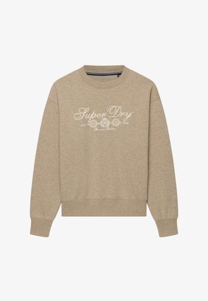 Superdry & Co, SUPERDRY COUNTRY CLUB CREW SWEATSHIRT.. - Sweater - oatmilk beige marl