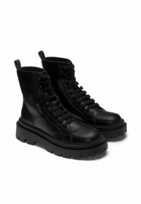 Superga Botines con cordones - black
