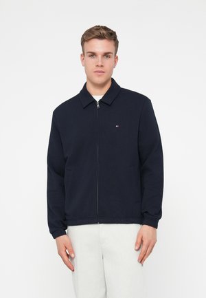Tommy Hilfiger FLAG EMBROIDERY TERRY IVY JACKET - Giacca da mezza stagione - desert sky