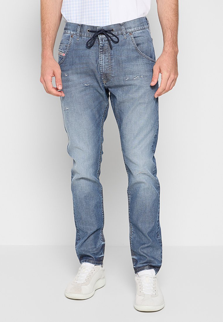 Diesel Straight leg jeans blauw denim/bluedenim