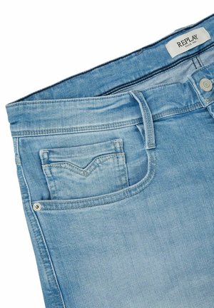 Replay, NEW AMBASS - Jeans Shorts - light blue