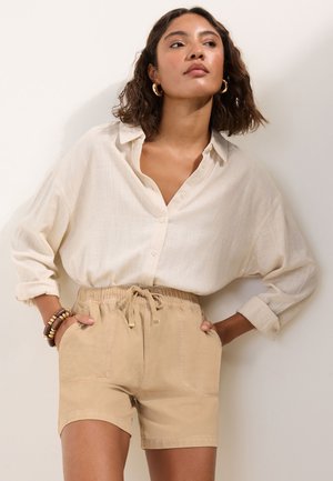 Friends Like These, REGULAR FIT - UTILITY ELASTICATED TIE WAIST SHORTS . - Denimshorts - neutral