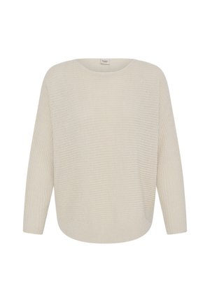 Fransa, FRERETTA PU - Jumper - oatmeal melange