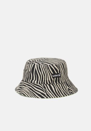 WOMENS REVERSIBLE BUCKET HAT - Klobouk - black/ecru