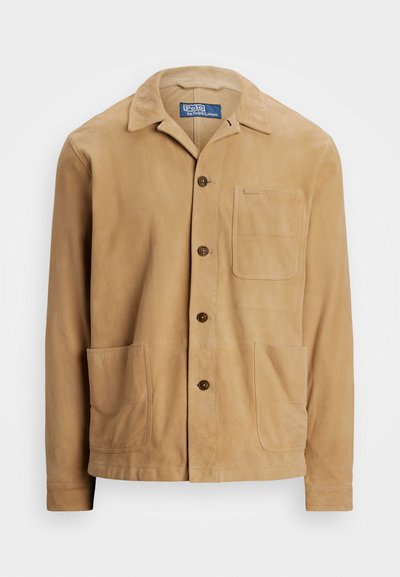 Polo Ralph Lauren SUEDE UTILITY JACKET - Giacca di pelle - berkshire tan