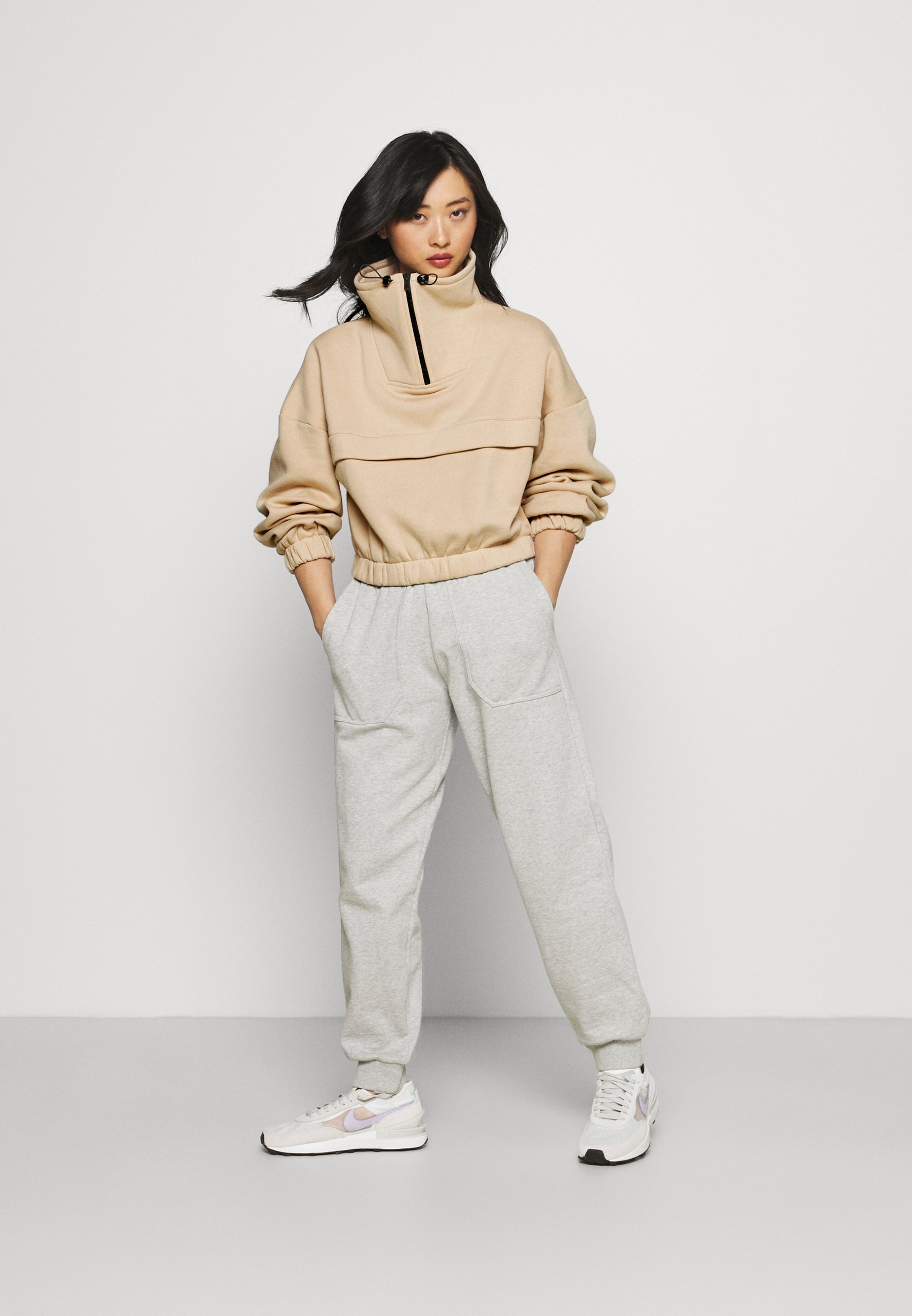 Gina Tricot Petite ALBA - Sudadera - oxford tan/beige - Zalando.es
