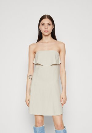 VMDANI TUBE FRILL SHORT DRESS  - Day dress - offwhite