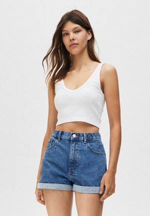 Jeansshort - blue grey