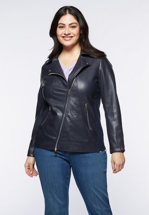 Faux leather jacket - blu