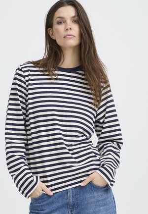 ARLO  - Hosszú ujjú felső - navy grey stripe