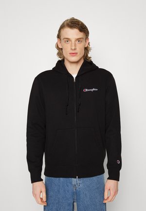 HOODED FULL ZIP - Zip-up sweatshirt - black