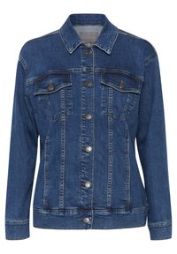 Culture in Nature Blue Zippered Collared Lightweight Jacket