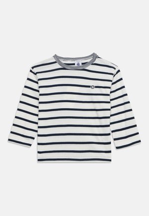 Petit Bateau, BEBE DEBOUT TEE - Pikkade varrukatega topp - marshmallow/smoking