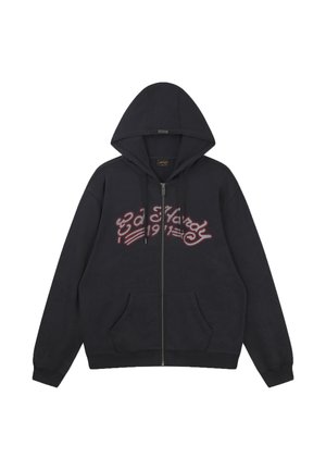 Ed Hardy, MENS SHADOW EAGLE GRAPHIC RELAXED ZIP THRU HOODIE - Sweatjacke - black