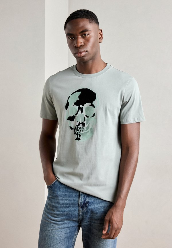 REGULAR FIT IN WITH AND FLOCK - Print T-shirt