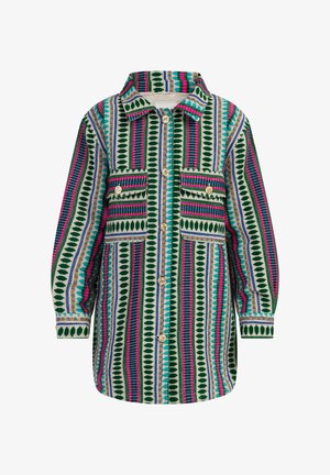 Abrigo corto - mehrfarbig türkis