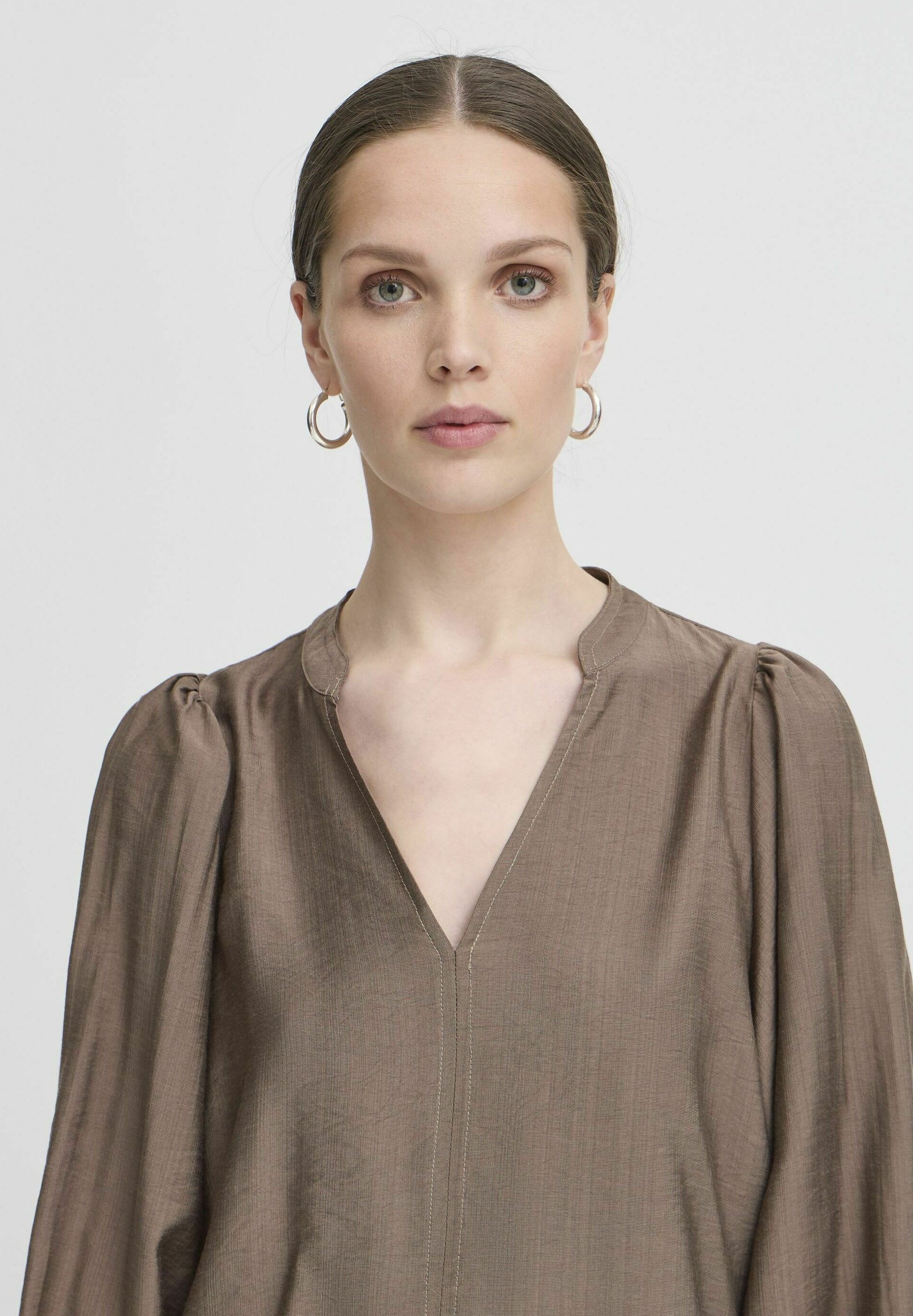ICHI IXWILMA - Blus - caribou/brun - Zalando.se