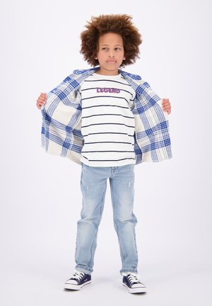 Tobi Flame Logo Top - Light Grey Melee