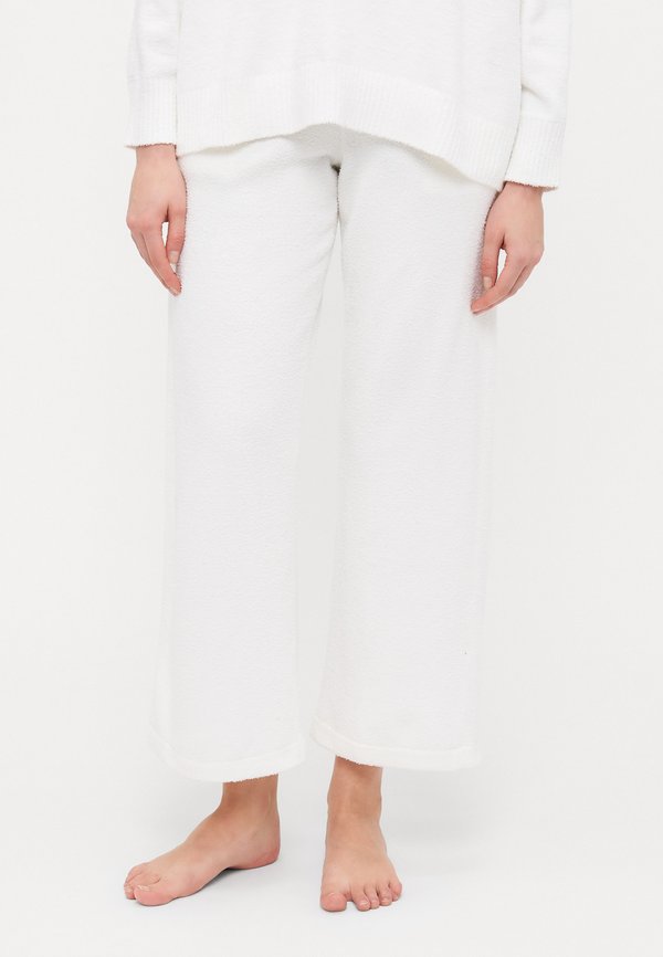 WIDE LEG - Pyjama bottoms - ivory