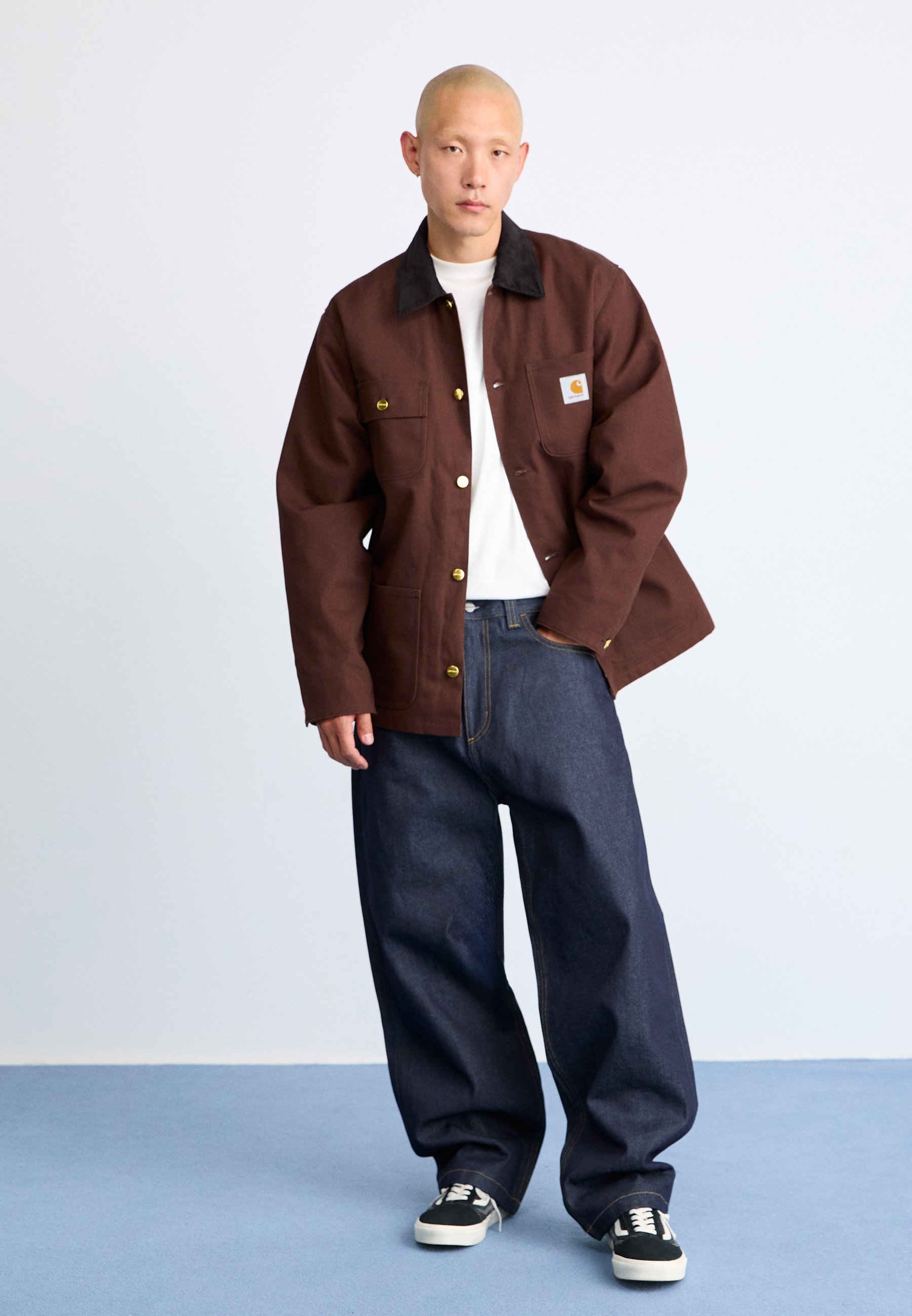 Carhartt WIP BRANDON PANT SMITH - Calças de ganga largas - blue