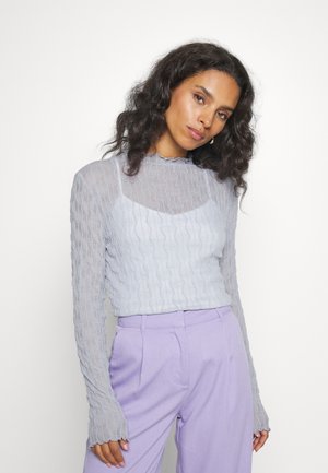 Gina Tricot Petite EVERLY TOP - Μπλούζα με μακριά μανίκια - zen blue