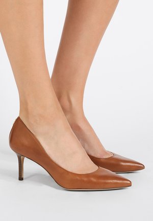 LANETTE LEATHER PUMP - Klasikiniai aukštakulniai - deep saddle tan