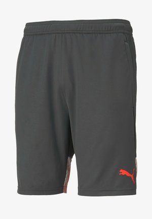 Puma INDIVIDUAL SHORTS - Korte broeken - asphalt-red blast