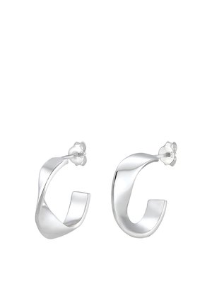 HOOPS DESIGN - Øreringe - silver-coloured