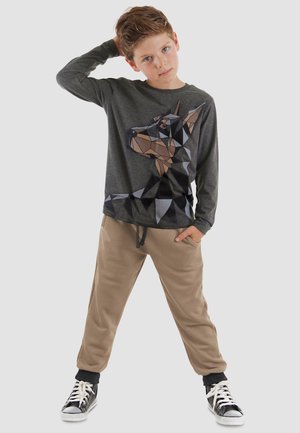 Denokids, BEKLEIDUNG DOBERMANN SET - Træningssæt - anthracite-brown ms