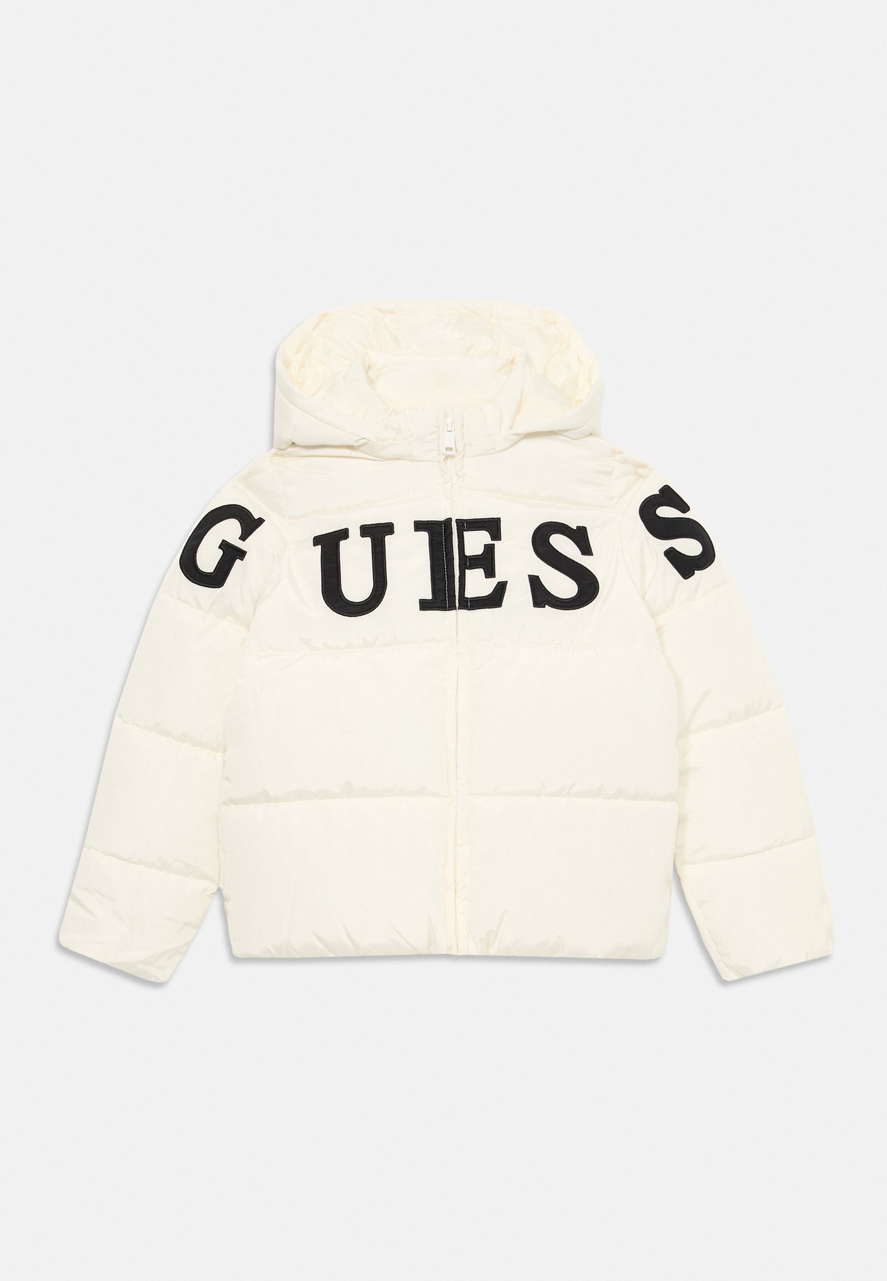 Guess JUNIOR HOODED PADDED PUFFER ZIP Winter jacket cream