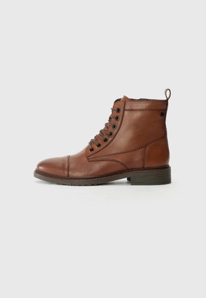 Jack & Jones JFWWENTWORTH - Botines con cordones - cognac