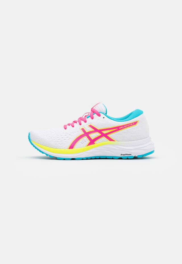 GEL-EXCITE 7 - Chaussures de running neutres - white/safety yellow
