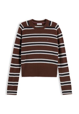 Tommy Hilfiger, Striktrøje - lewis legacy brown ecru